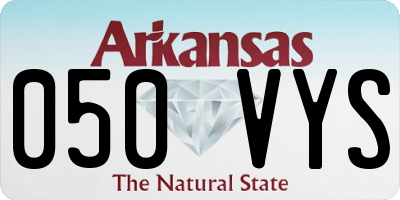 AR license plate 050VYS