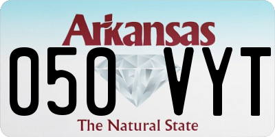 AR license plate 050VYT