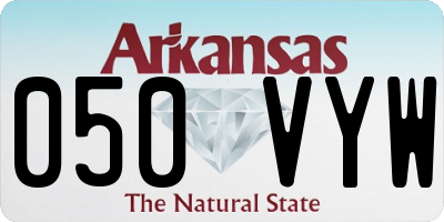 AR license plate 050VYW