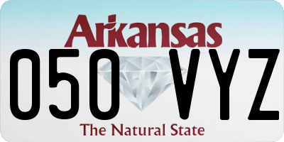 AR license plate 050VYZ