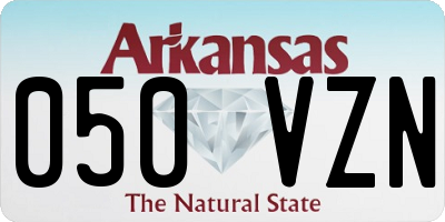 AR license plate 050VZN