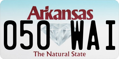 AR license plate 050WAI