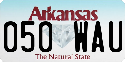 AR license plate 050WAU