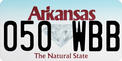 AR license plate 050WBB