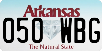 AR license plate 050WBG