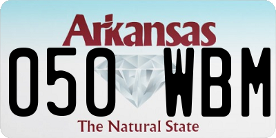 AR license plate 050WBM