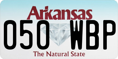 AR license plate 050WBP