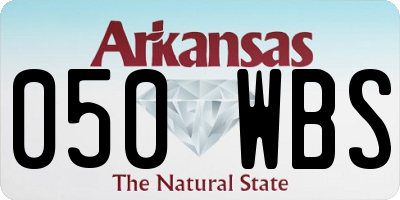AR license plate 050WBS