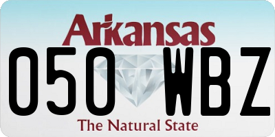 AR license plate 050WBZ