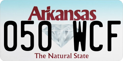 AR license plate 050WCF