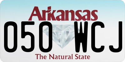 AR license plate 050WCJ