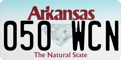 AR license plate 050WCN