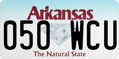 AR license plate 050WCU