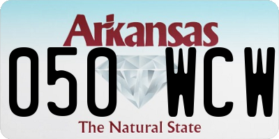 AR license plate 050WCW