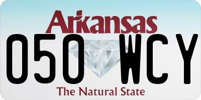 AR license plate 050WCY
