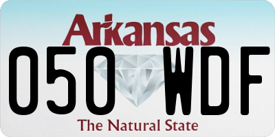 AR license plate 050WDF