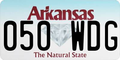 AR license plate 050WDG
