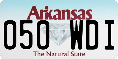 AR license plate 050WDI