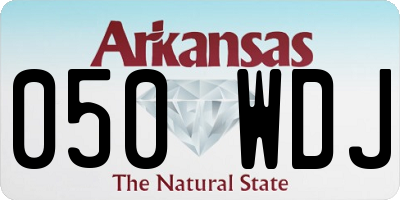 AR license plate 050WDJ