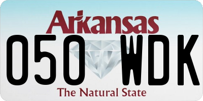 AR license plate 050WDK