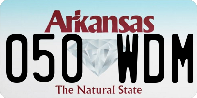 AR license plate 050WDM