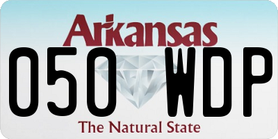 AR license plate 050WDP