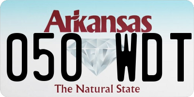AR license plate 050WDT