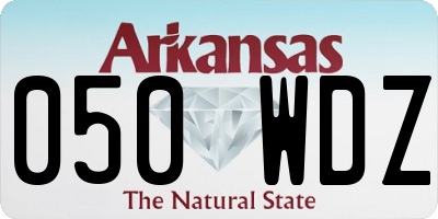 AR license plate 050WDZ