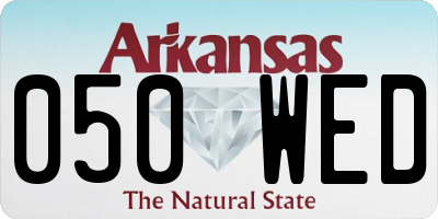 AR license plate 050WED