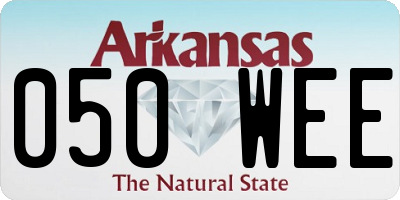AR license plate 050WEE