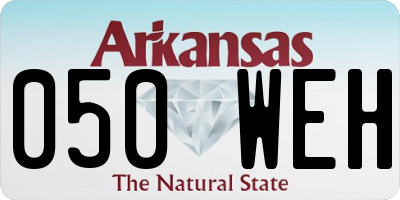 AR license plate 050WEH