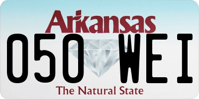 AR license plate 050WEI