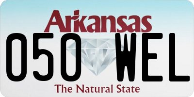 AR license plate 050WEL