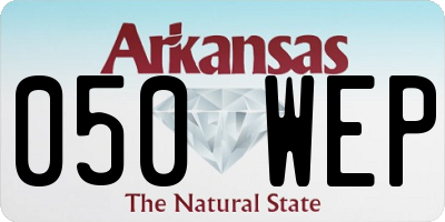AR license plate 050WEP