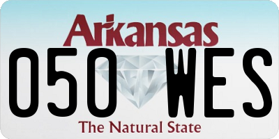 AR license plate 050WES