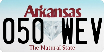 AR license plate 050WEV