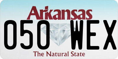 AR license plate 050WEX