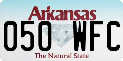 AR license plate 050WFC