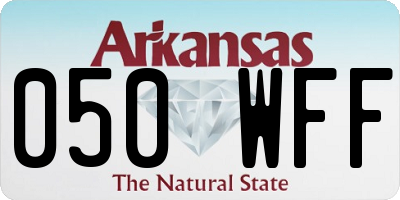 AR license plate 050WFF