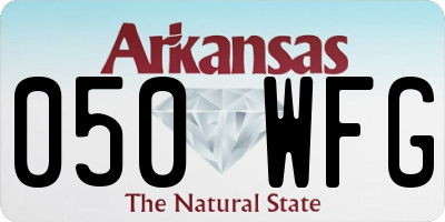 AR license plate 050WFG