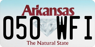 AR license plate 050WFI