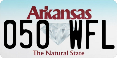 AR license plate 050WFL
