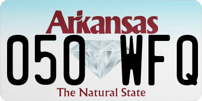 AR license plate 050WFQ