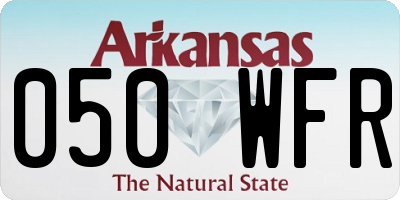 AR license plate 050WFR