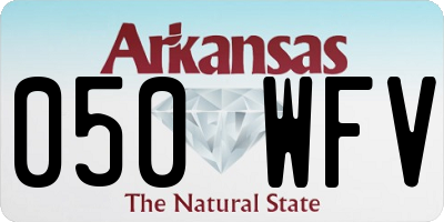 AR license plate 050WFV