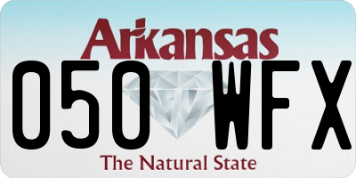AR license plate 050WFX