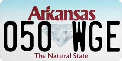 AR license plate 050WGE