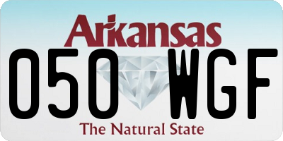 AR license plate 050WGF