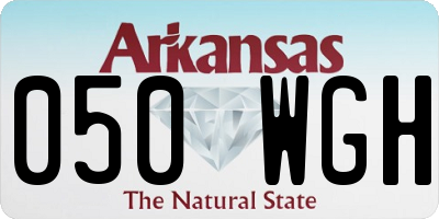 AR license plate 050WGH