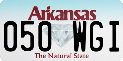 AR license plate 050WGI